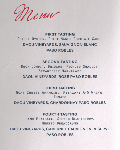DAOU Menu